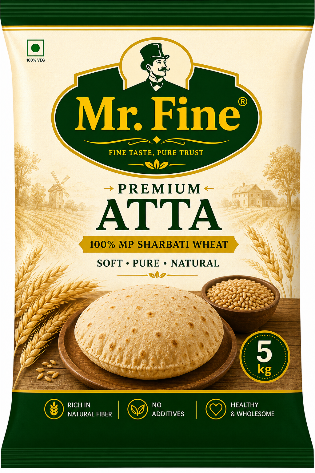 Mr. Fine Pure Chakki Atta