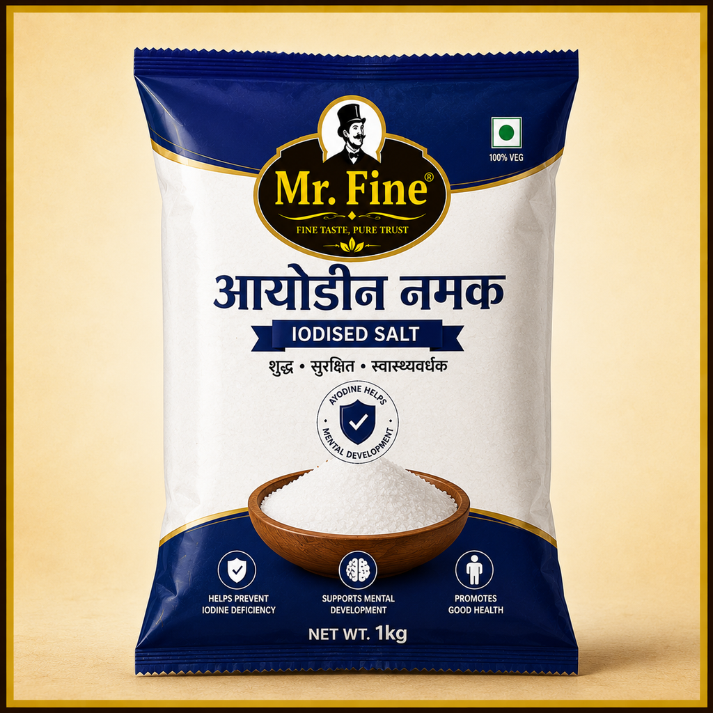 Pure iodized salt
